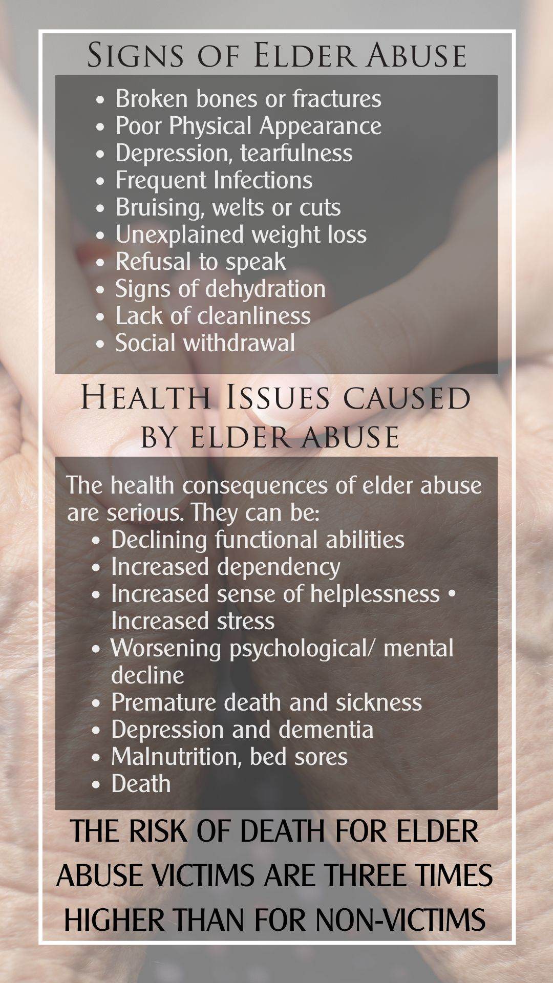 Protecting the Elderly from Financial Abuse